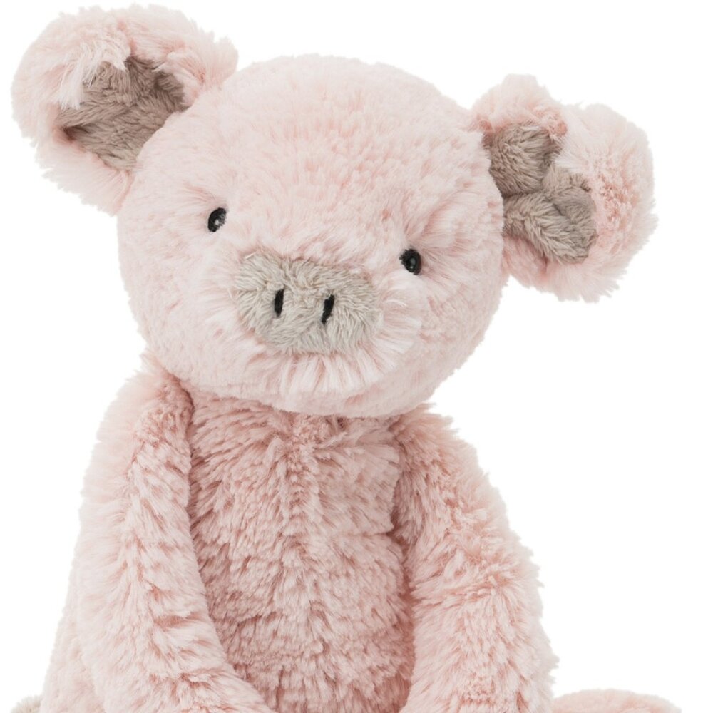 Jellycat BASHFUL PIG Plush Stuffed Toy Retired  pastel Pink - Picture 3 of 8